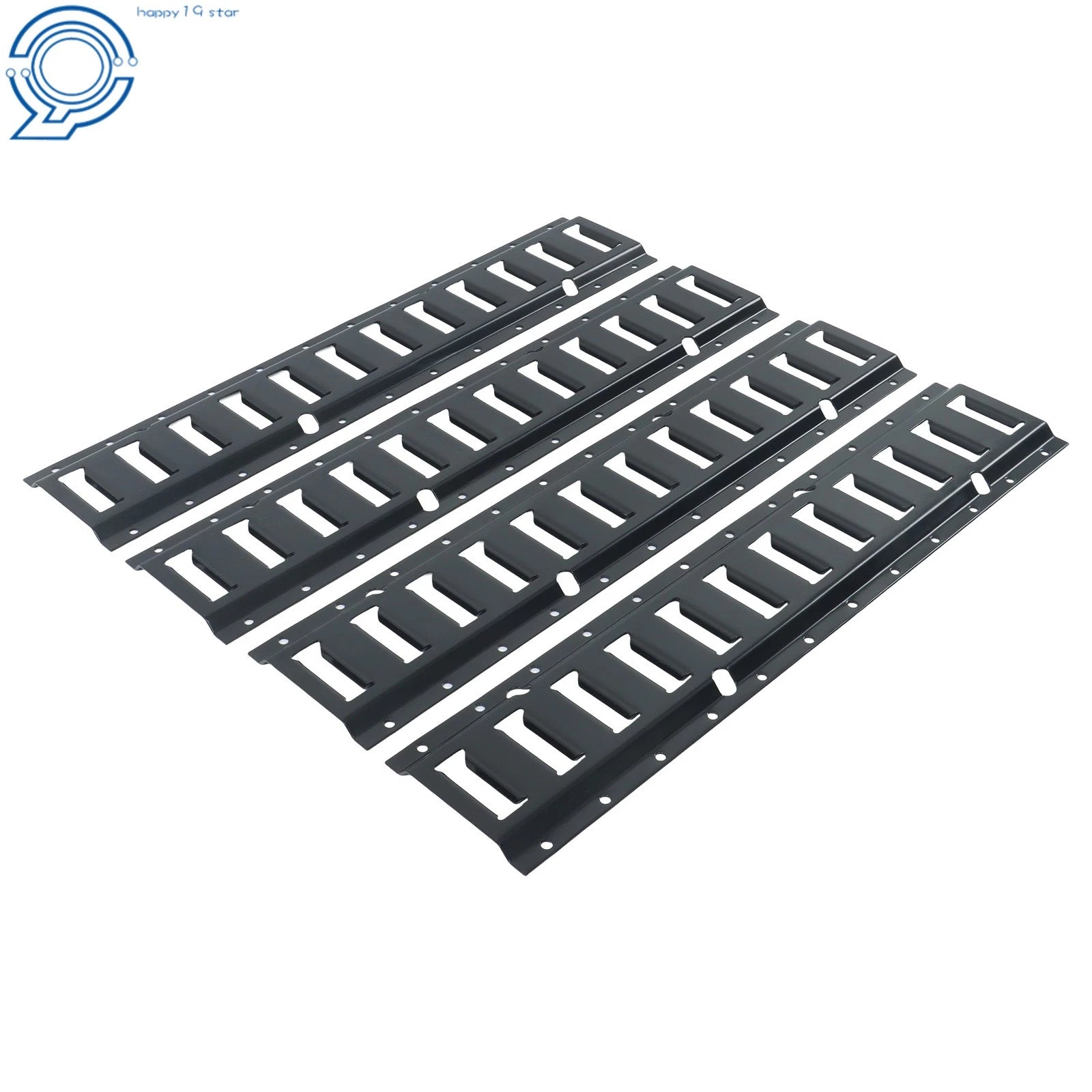 Set of 4 Horizontal E Track Tie-Down Rails for Trailer Wall/Floor