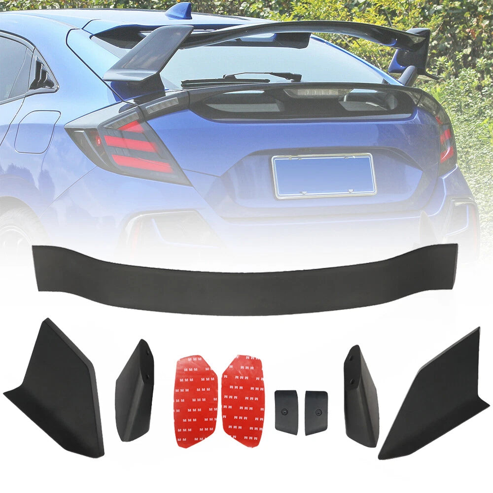 Rear Lip Spoiler for Honda Civic Sedan Type R (2016–2021) Matte Black