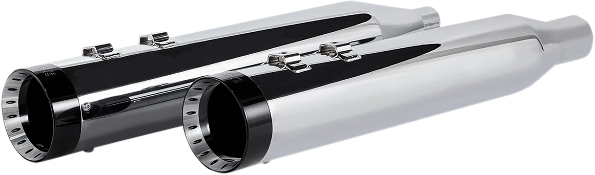 4.5" Slip-On Mufflers for Harley Touring (Chrome, Turbine)