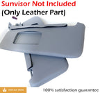 Sunvisor Leather Synthetic Covers for BMW E90 (2005–2013) Gray