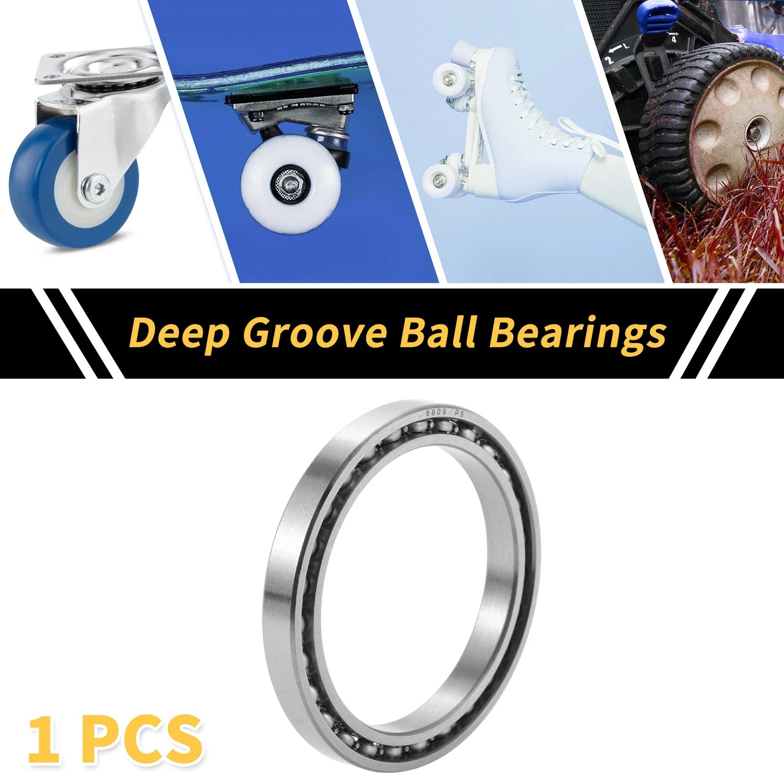 Deep Groove Ball Bearing 45x58x7mm for Scooter Skateboard (1 Pcs)