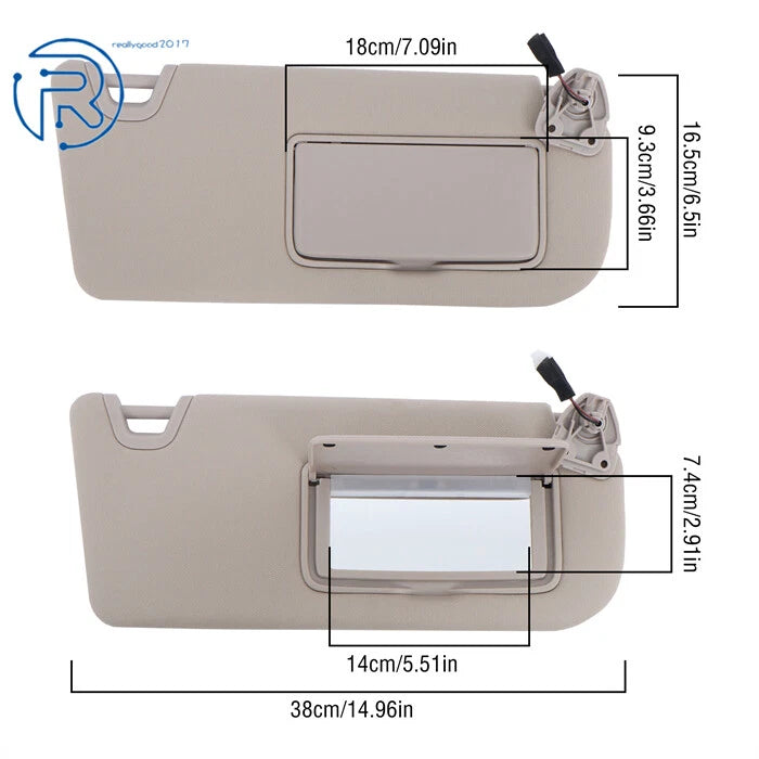 Sun Visor with Lights for Nissan Altima (2019-2024)