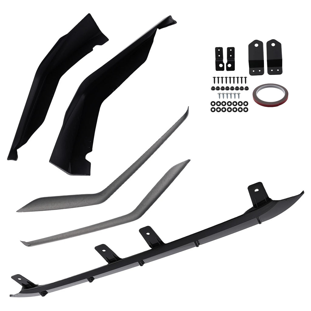 Front Diffuser Protection Kit for Honda Civic (2022–2024) MC Style Black