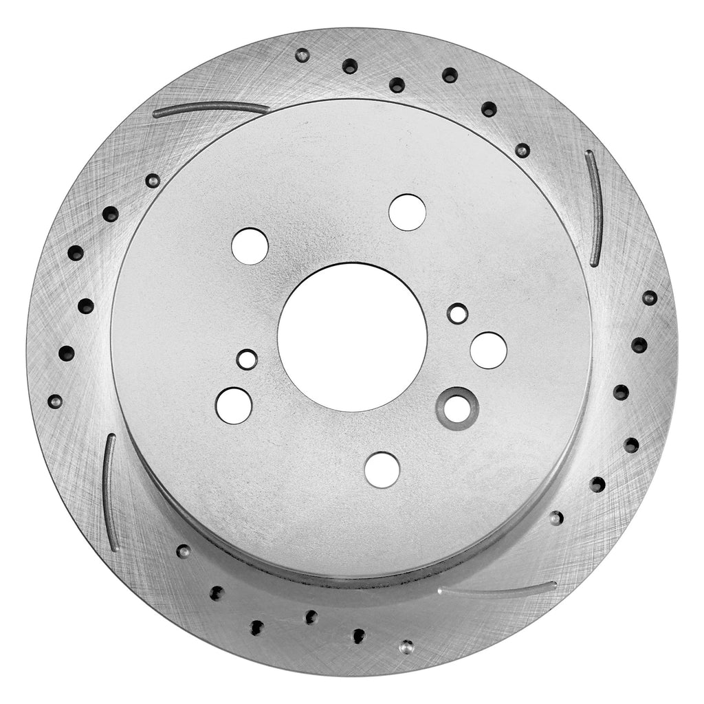 Set of 2 Rear Disc Rotors & Ceramic Pads for Lexus RX330 RX350 (2004–2007)