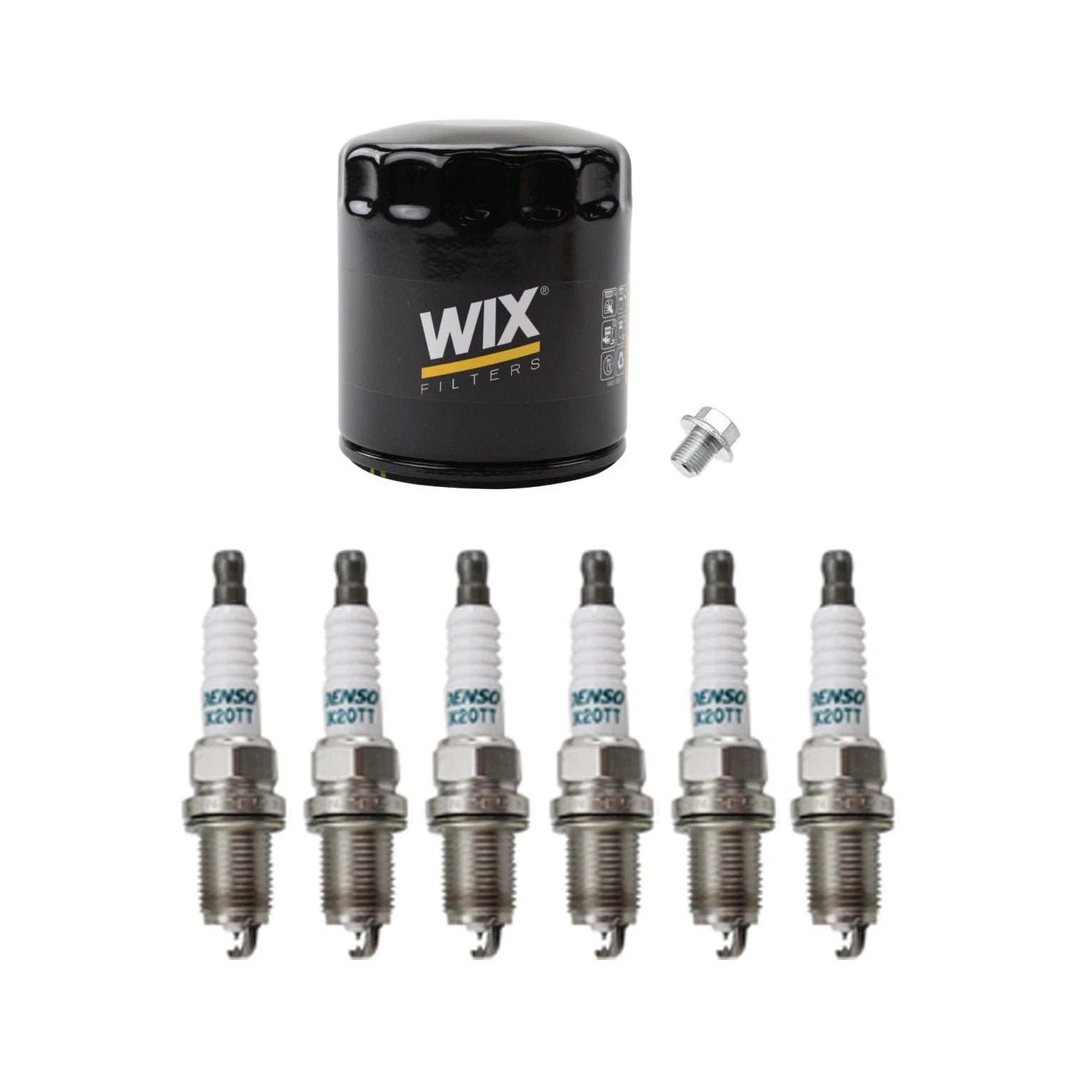 Wix Engine Oil Filter & Denso Spark Plug Kit for Avalon Camry Sienna Solara (1995–2006)