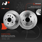 Rear Drilled Brake Rotor & Ceramic Pads for Toyota Camry, Lexus (2000–2001)
