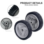 Set of 2 Replacement 8 Inch Front Drive Wheels for Push Mower