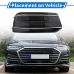Fog Light Grill for Audi Q5 (2018–2020) No. 80A807680D Black Silver Tone