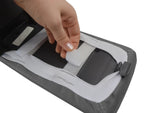 Leather Console Lid Pull Over Cover for Hyundai Tucson (2005–2009) Gray