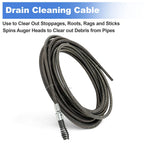 Drain Cleaning Cable 5/16 In. X 25 Ft. for G2037506, 4MY89, 4Z661