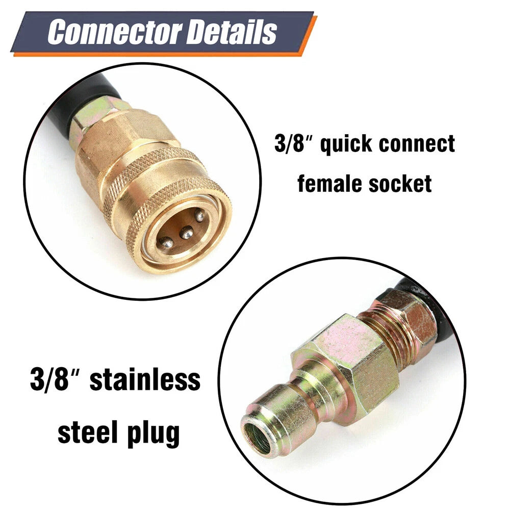 Pressure Washer Hose 3/8" Non-Marking Gray 50 ft / 100 ft
