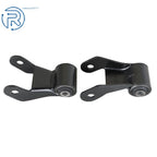 Set of 2 Rear Leaf Spring Shackle Brackets for Chevy GMC Sierra (1999-2013)