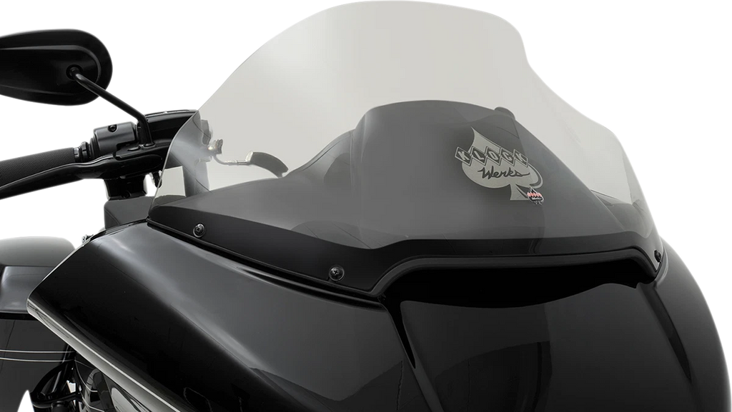 14" Dark Smoke Sport Flare Windshield for Harley Road Glide (2015–2023)