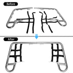 Set of 2 Aluminum Silver Nerf Bars for Honda TRX 250X (1987–1988) TRX 300EX 300X (1993–2009)