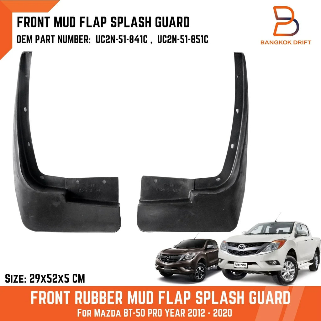 Mud Flaps Rubber Set for Mazda BT-50 UP UR (2012-2020)