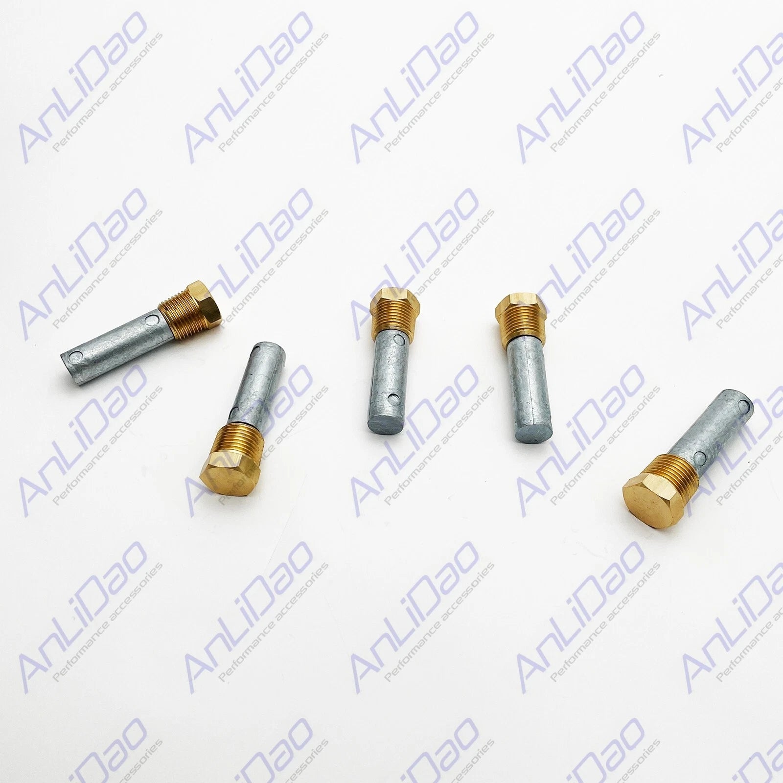 5 Pcs Zinc Pencil Anode for Cooling System (CME1E) 3/8 NPT x 1/2"