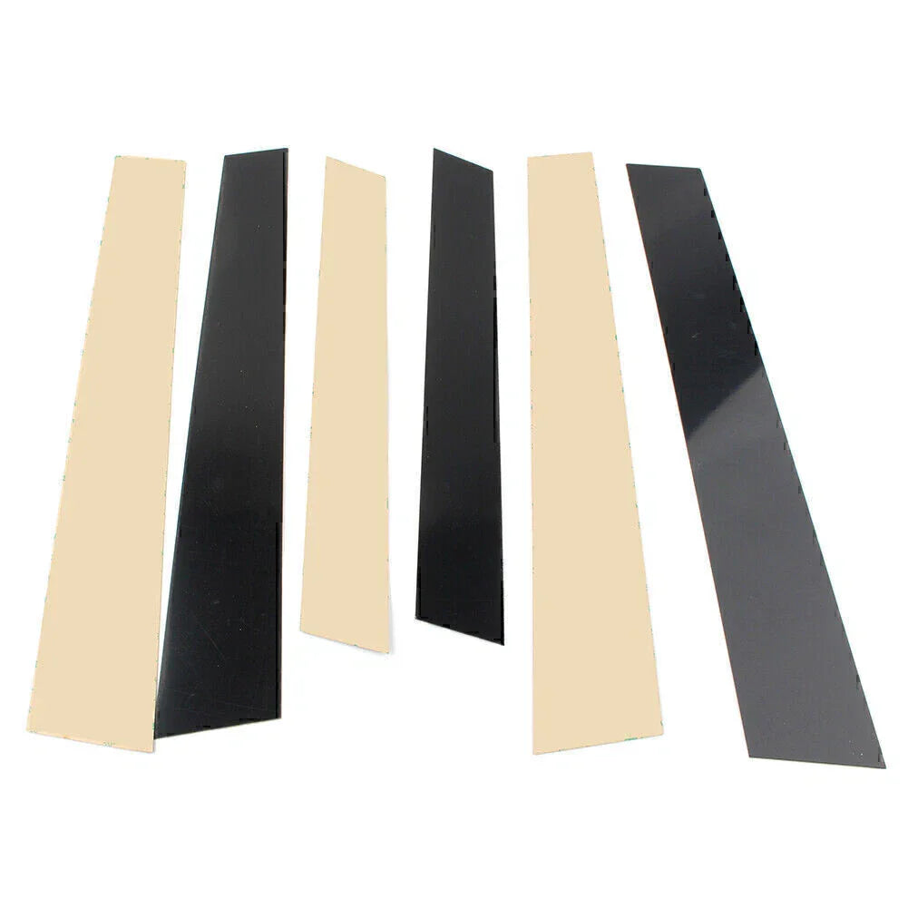 6 Pcs Car Door Trim Cover Kit Glossy Black Pillar Posts for Honda CR-V (07-11)