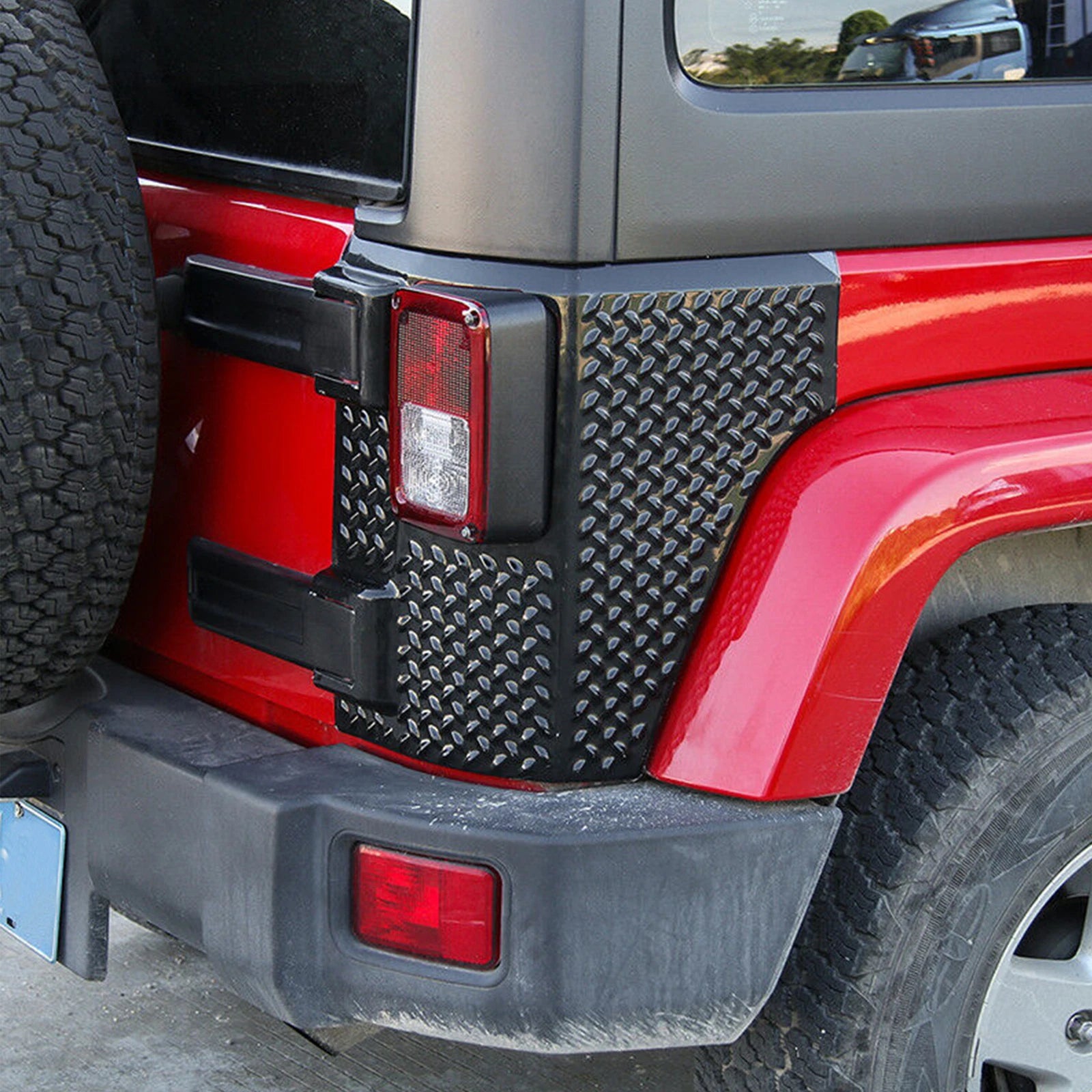 Rear Corner Body Armor Tail Light Guard for Jeep Wrangler JK (2007–2018)