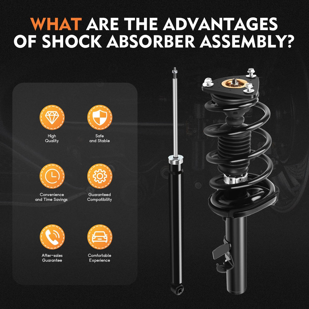 Set of 4 Quick Complete Struts & Rear Shocks for Ford Focus (2012–2013)