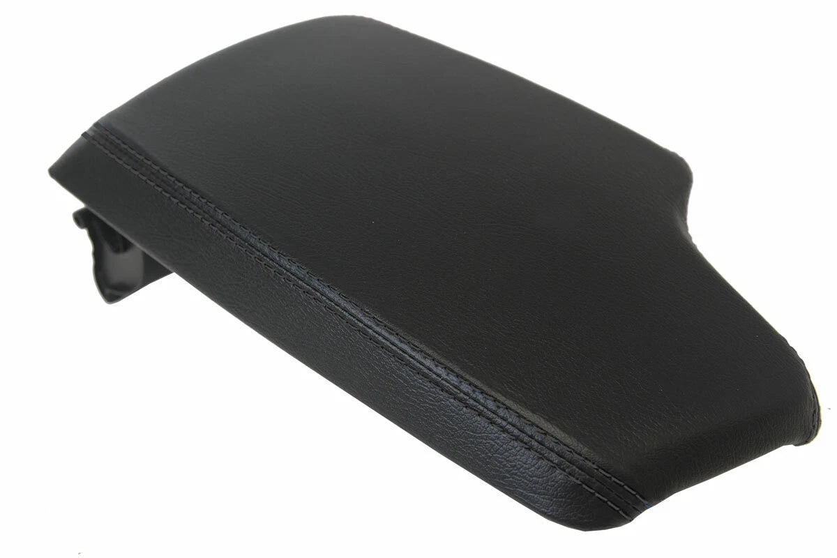Leather Center Console Lid Armrest Cover for BMW F30 (2014–2018) Black