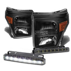 Smoked LED Fog Light Kit for Ford Super Duty (2011–2016)