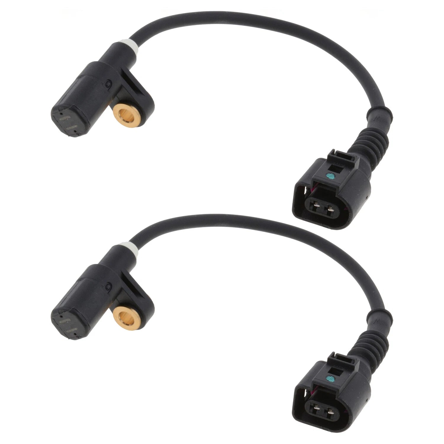Set of 2 Bosch Rear ABS Wheel Speed Sensors for Audi TT Quattro VW Jetta (–)