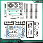 Full Gasket Set Timing Chain Kit Head Bolts for Ford Mustang 2000 4.6L VIN X