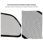 Stainless Black Mesh Grille Insert for Dodge Durango (2014-2020)