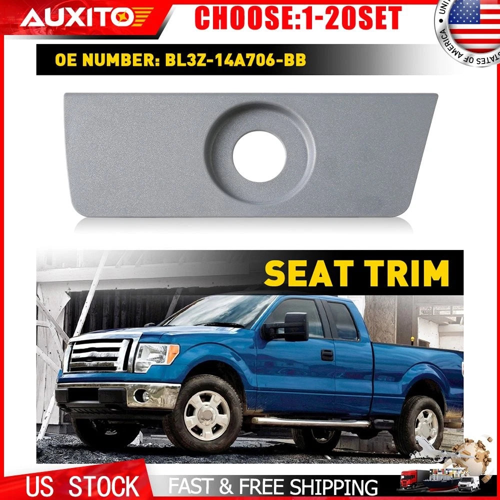 Set of 1 Seat Switch Bezel Panel for Ford F150 (2011–2014) Gray