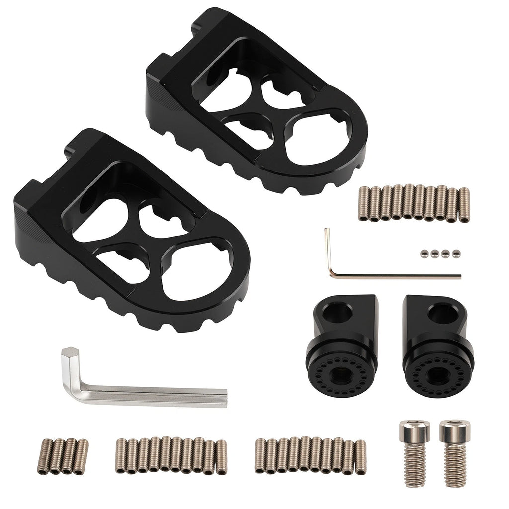 Wide MX Style Foot Pegs for Harley Fatboy, Road Glide, Softail (Pair)