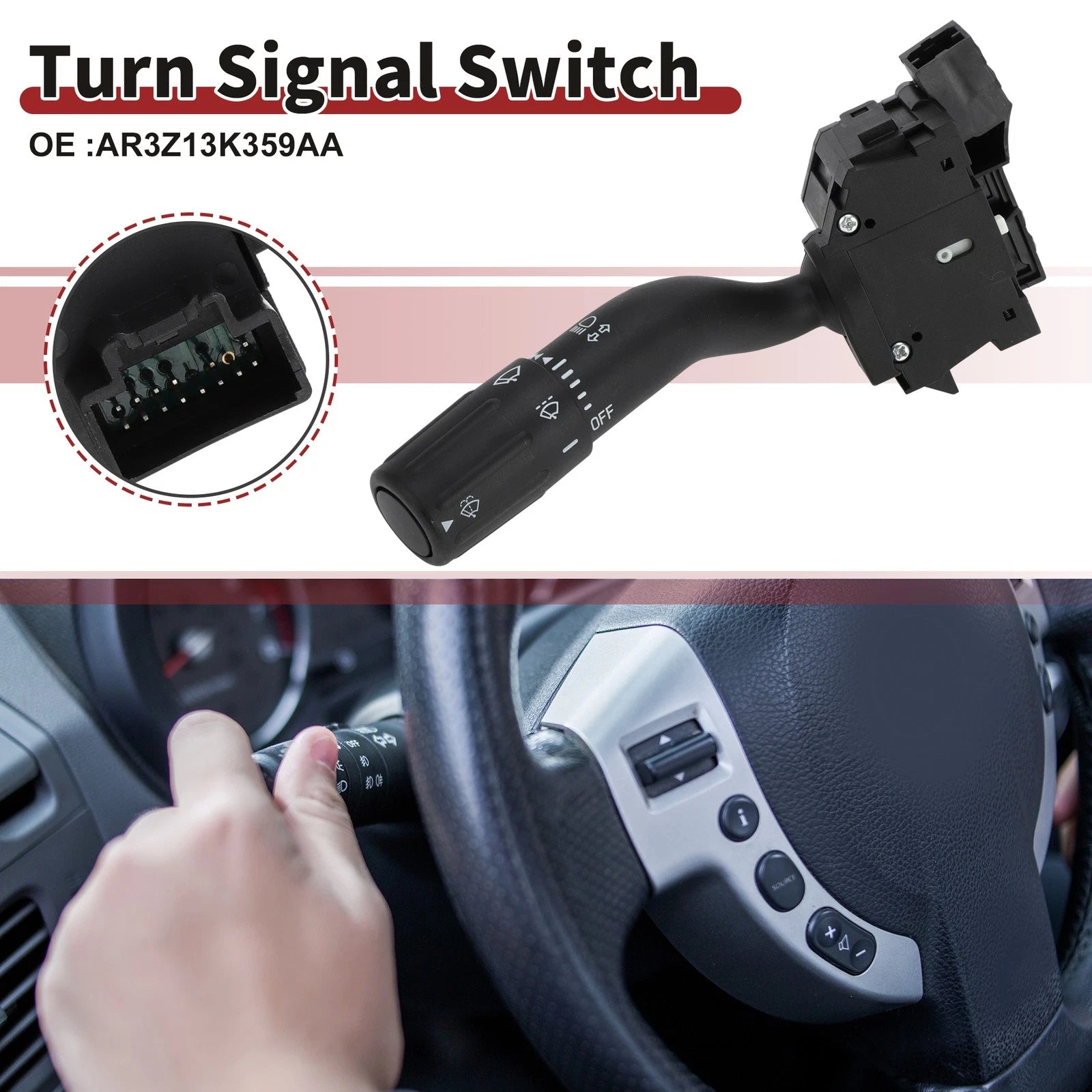 Turn Signal Switch Lever No.AR3Z13K359AA for Ford Mustang (2015–2023)
