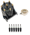 Distributor Rotor Cap & Spark Plugs Kit for Chevrolet GMC Pontiac (V6)