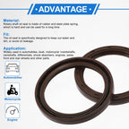 2X Oil Seal Rotary Shaft Seal FKM Rubber 58x72x8mm for Various Models 