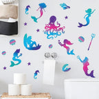 Glow in Dark PVC Wall Sticker for Children's Room (25x25cm)