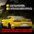 Smoked Side Marker Light Vinyl Tint Film for Chevrolet Camaro (2010–2023)