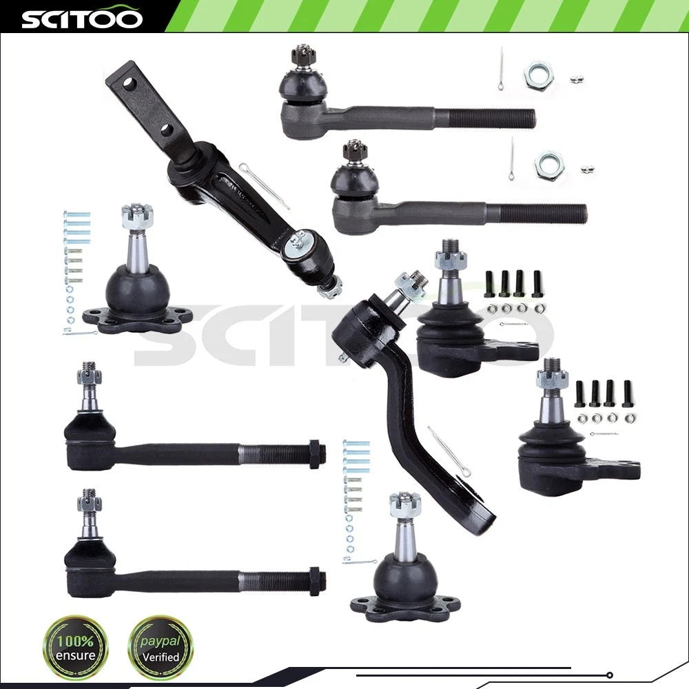 Set of 2 Front Lower Tie Rod Ends for Chevrolet K1500 GMC K2500 (1988–1992)
