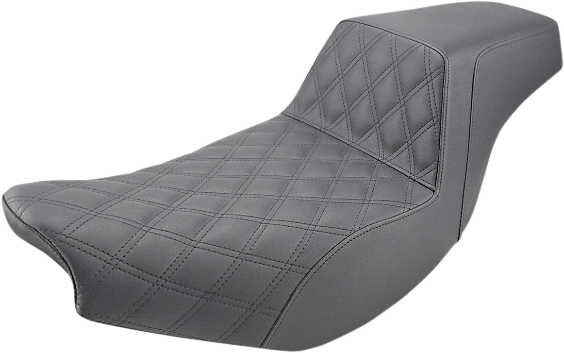 SADDLEMEN Step-Up Seat for Indian (Front Lattice Stitch/Rear Smooth)