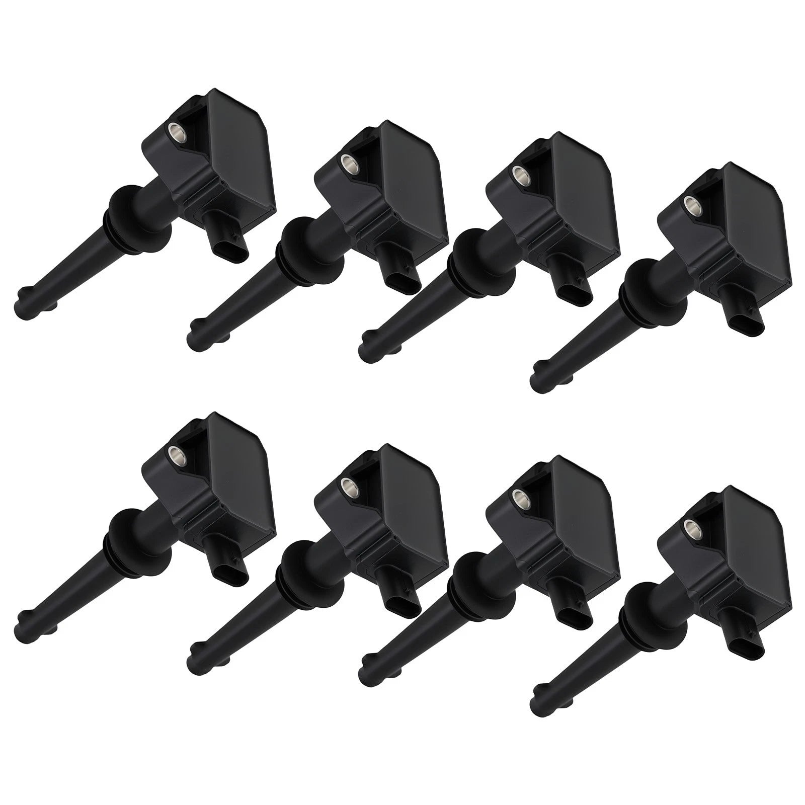 8pcs Ignition Coils for Jaguar XF XJ XK 5.0L V8 (2010–2012) C1787 Black