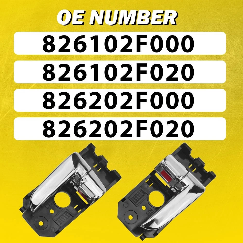 Set of 4 Chrome Door Handles for Kia Spectra (2004–2009)