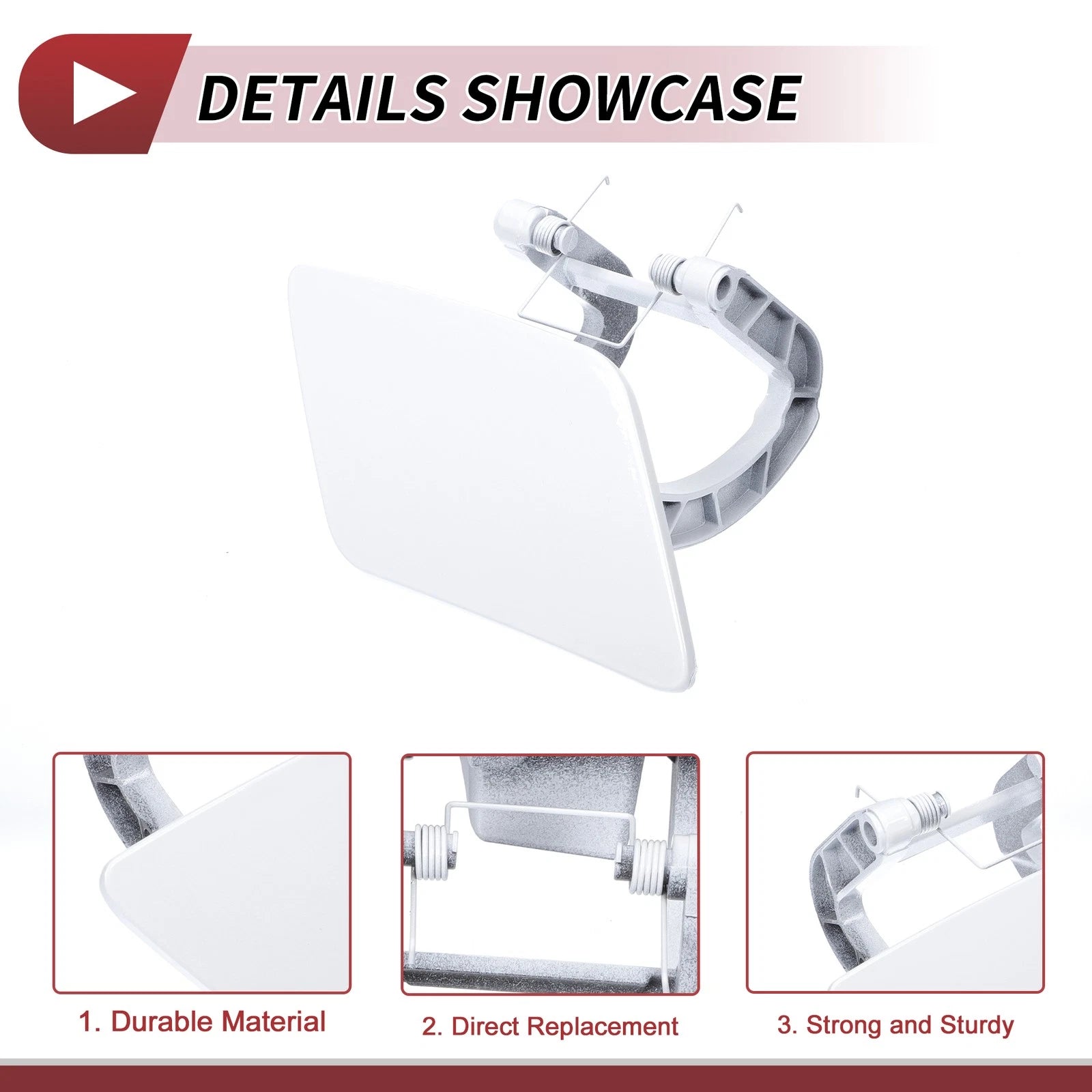 Washer Nozzle Cover Cap for Mercedes-Benz S350 (2012–2013) White