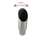 Stainless Steel Exhaust Tip for Universal Fit (2.5" Inlet, 3.5" Outlet)