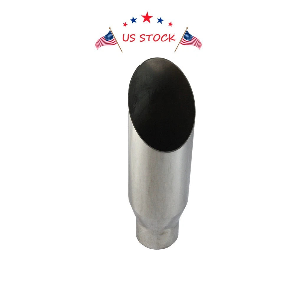Stainless Steel Exhaust Tip for Universal Fit (2.5" Inlet, 3.5" Outlet)