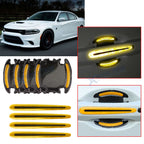 Reflective Yellow Door Handle Guard Wrap Decals for Dodge Grand Caravan (2011–2020)