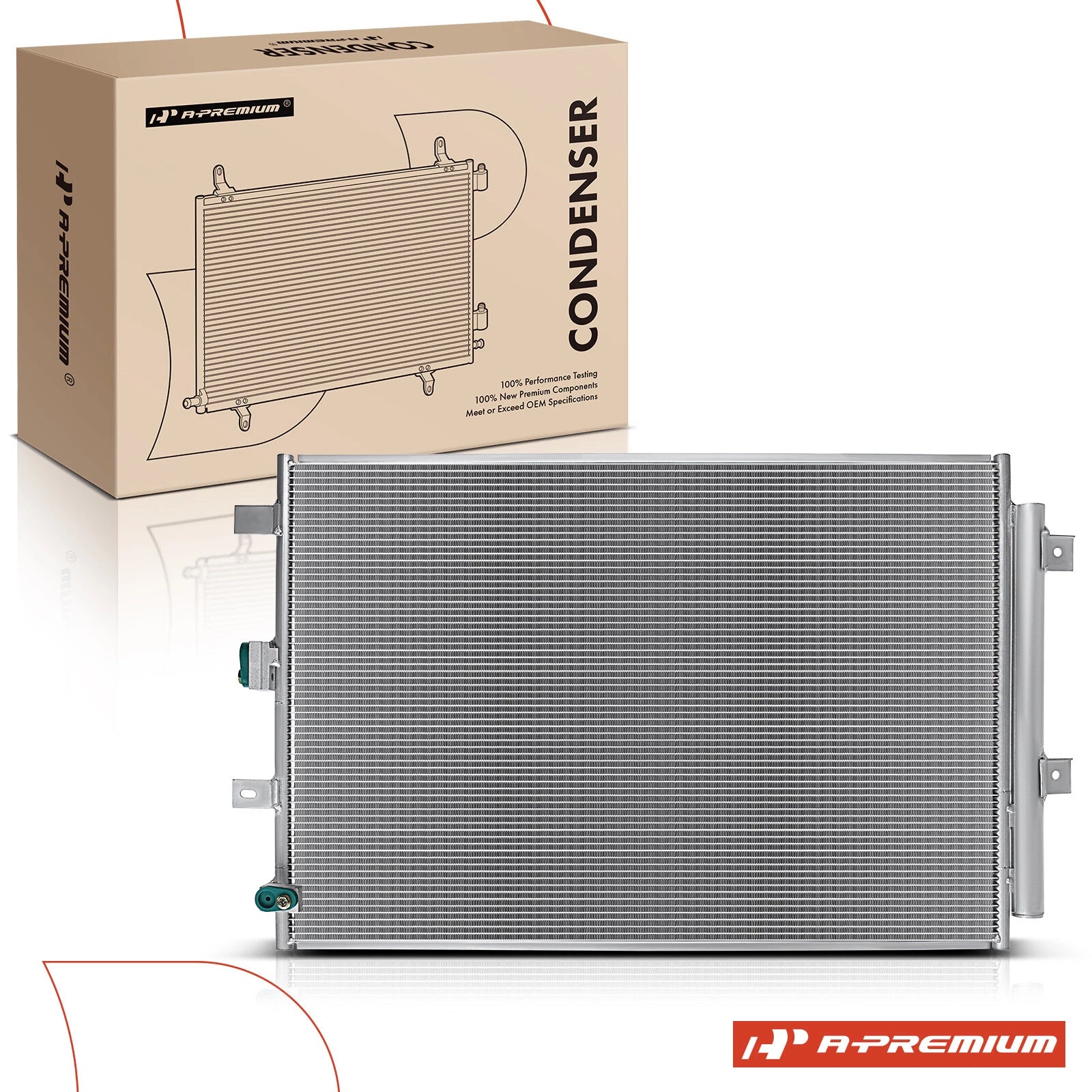 A/C Condenser with Bracket & Receiver Drier for Ford Edge (2019–2024)