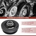 Engine Harmonic Balancer Crankshaft Pulley for Nissan Frontier/Xterra (2005–2019) 12303EA200