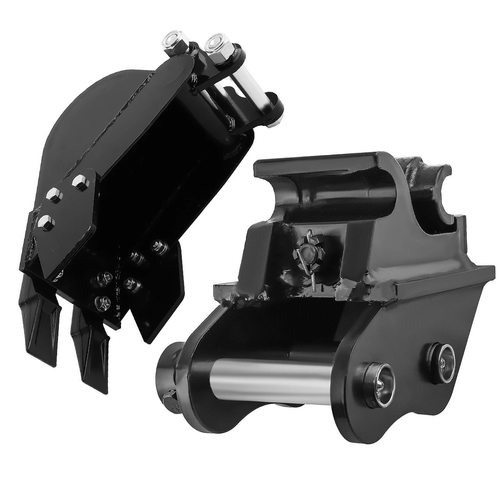 200mm Steel Narrow Bucket + Quick Hitch Coupler for Typhon Mini Excavators