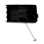 Replacement Black Matte Driver Side Bumper Grille Filler for Toyota (2005–2015)
