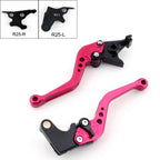 Short Brake Clutch Levers for Yamaha YZF R25 R3 (2014–2015) Red