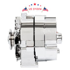 Chrome 12V Alternator for Chevy BBC SBC (1969-1995)