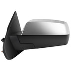 Set of 2 Chrome Power Heated Manual Fold Mirrors for Chevy Silverado (2015–2018)